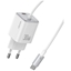 Изображение Ładowarka sieciowa JC Series CC264 30W GaN Fast Charge wbudowany kabel USB-C biała 
