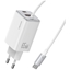 Изображение Ładowarka sieciowa JC Series CC266 65W GaN Fast Charger wbudowanykabel USB-C biała 