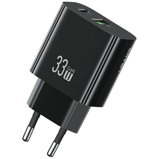 Изображение Ładowarka sieciowa T65 33W Fast Charging 1xUSB-C 1xUSB-A czarna 