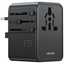 Изображение Ładowarka Travel Adapter 70W US/AU/EU/UK 3xUSB-C 4w1 czarny 