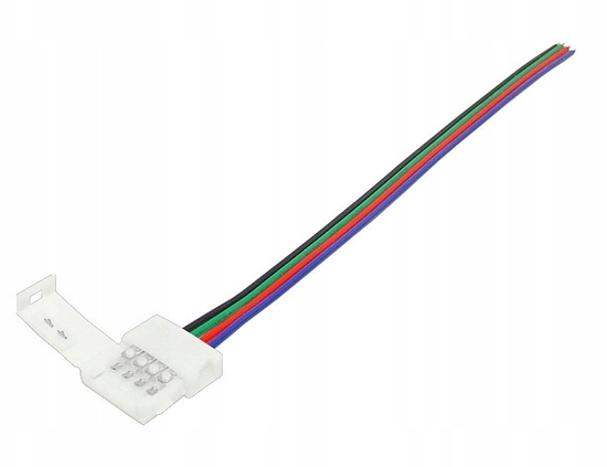 Picture of Lamex Zcze tamy LED RGB 10mm, zatrzask z przewodami.