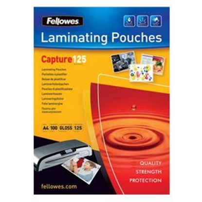 Picture of Laminēšanas kabatas 65x95mm, 125mikr. 100gab. glancētas, Fellowes