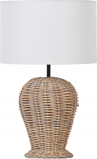 Изображение Lampa stoowa Beliani Lampa stoowa rattanowa jasna FURELOS
