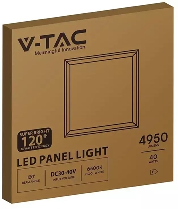 Attēls no Lampa sufitowa V-TAC Oprawa wstropowa Panel LED 40W 4950lm 6500K IP20 600x600 24081