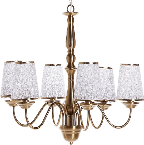 Picture of Lampa wiszca Beliani yrandol metalowy miedziany BRADANO