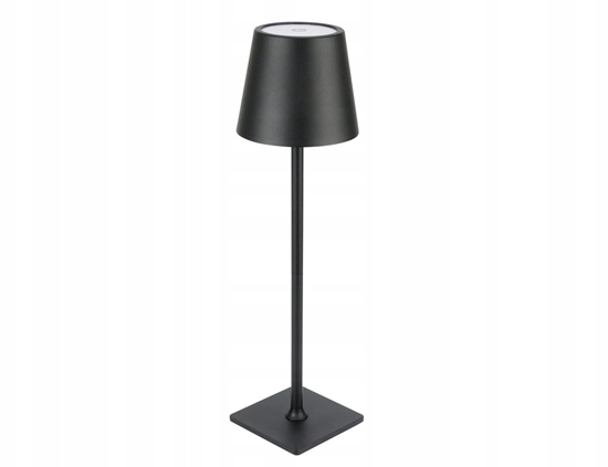 Изображение Lampka biurkowa Superfire Stolowa lampa TAZA 3.5W 400lm CCT IP54 Black 2x2000mAh 4in1 LITE 203853-II