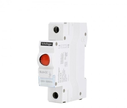 Attēls no Lampka moduowa 1-fazowa czerwona LED SL8 230V A15-SL8-CZ