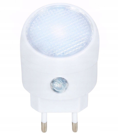 Picture of Lampka wtykowa do gniazdka Sanico Lampka Nocna led do Kontaktu z Czujnikiem Zmierzchu 8 cm ORION Biaa