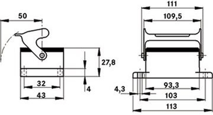 Изображение LAPP Obudowa gniazda pulpitowa IP65 EPIC H-B 16 AG-LB 10072900 - 10072900