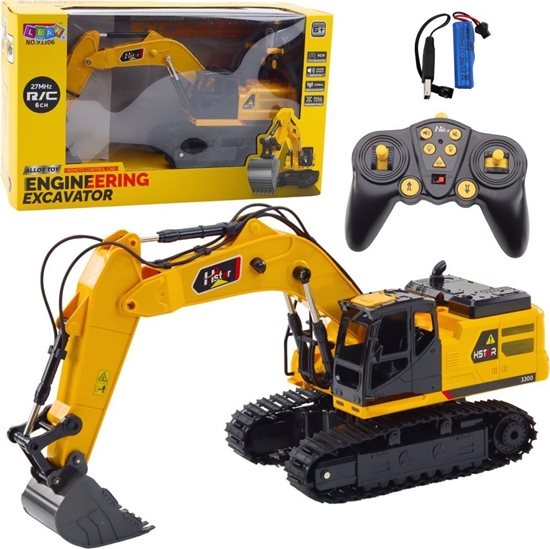 Picture of LeanToys Koparka Gsienicowa Zdalnie Sterowana RC Dwiki 6CH 27MHz