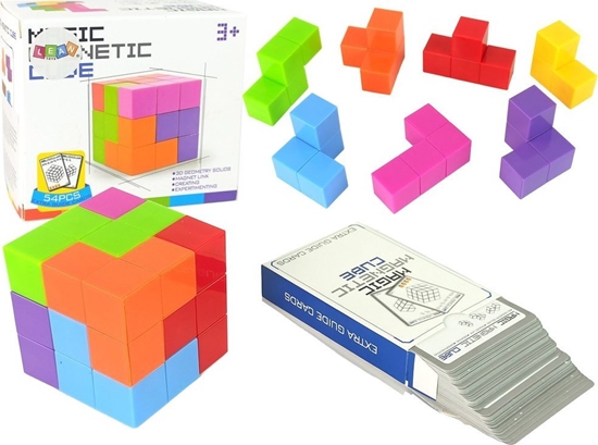 Picture of LeanToys Magiczna Kostka Do Ukadania Magnetyczna 7 El.