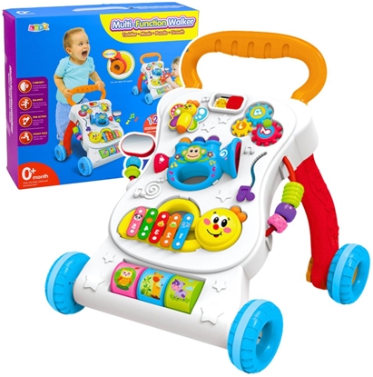 Picture of LeanToys Pchacz Chodzik Edukacyjny Interaktywny Muzyczny Panel 3W1 Dwiki