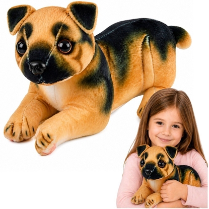 Picture of LeanToys Pluszowy Piesek Owczarek Niemiecki Przytulanka Maskotka Pluszak Pies 25 cm EDUKAMP