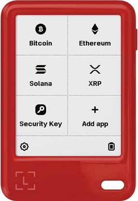Изображение Ledger Nano Gen 5 - Portfel kryptowalutowy, CC EAL6+, Czerwony