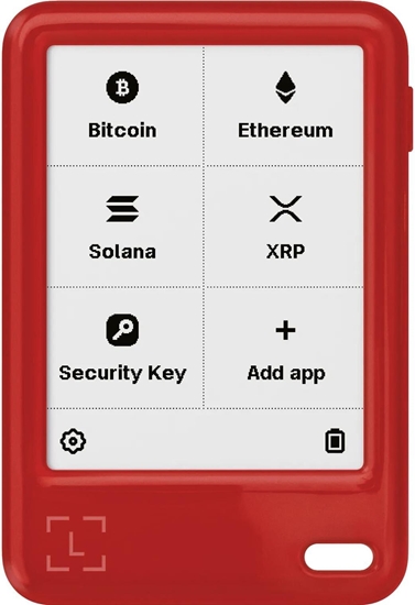 Изображение Ledger Nano Gen 5 - Portfel kryptowalutowy, CC EAL6+, Czerwony