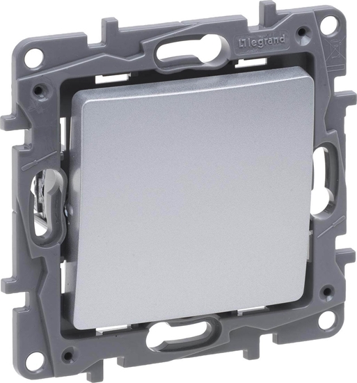 Picture of Legrand Niloe Selection cznik schodowy pojedynczy 10AX aluminium 762101