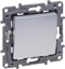 Изображение Legrand Niloe Selection cznik schodowy pojedynczy 10AX aluminium 762101