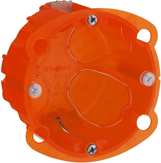 Picture of Legrand Puszka 67mm do betonu 72mm 72 x 40mm pomaraczowa Batibox (080101)