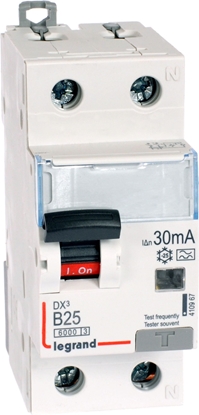 Изображение Legrand Wycznik rónicowo-nadprdowy 2P 25A B 0,03A typ A P312 DX3 (410967)