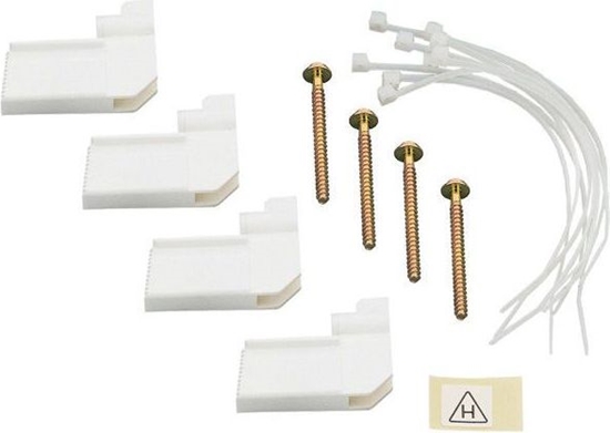 Изображение Legrand Zestaw 4 uchwytów + opaski do montau w puste ciany RWN (001490)