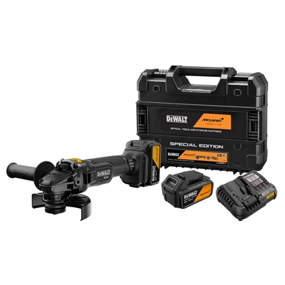 Attēls no Leņķa slīpmašīna DeWalt DCG45MP2T; 18 V; 2x5,0 Ah akum.
