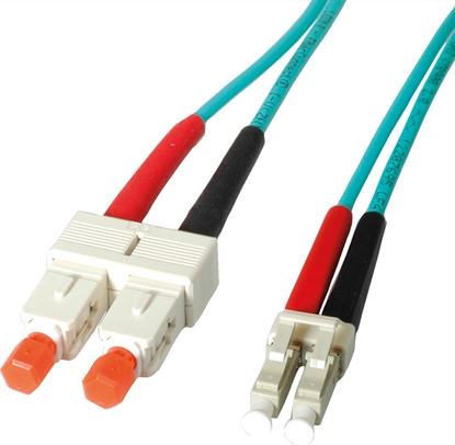 Picture of Leoni LWL-Kabel duplex 50/125µm OM3, Suhner LC/SC, 15 m