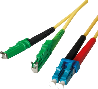 Attēls no Leoni LWL-Kabel duplex 9/125µm, R&M E2000 / Suhner LC, 3 m