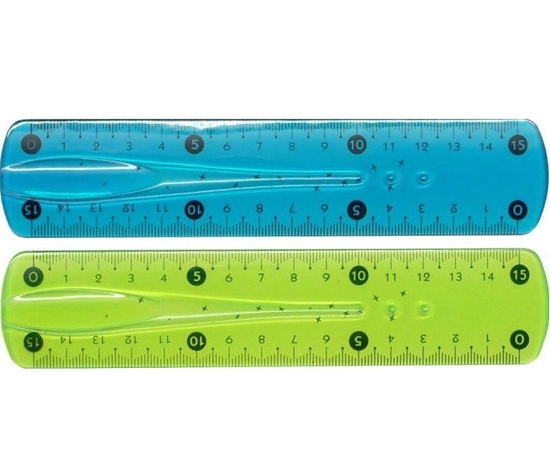 Picture of Lineāls 20cm elastīgs, neona krāsas FLEX