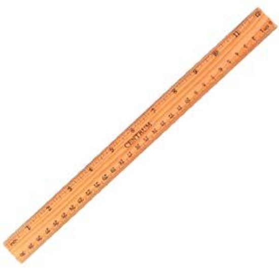 Picture of Lineāls 30 cm koka CENTRUM