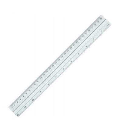 Picture of Lineāls 30cm alumīnija ar gumijas joslu GR-114-30