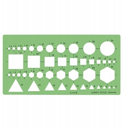 Picture of Linex Szablon 1.0 mm Desk ruler