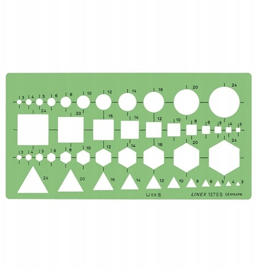 Picture of Linex Szablon 1.0 mm Desk ruler
