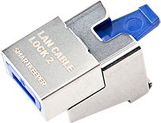 Picture of Smartkeeper SmartKeeper NC13PKDB 5 x LAN Cable Locks 2 with 1 x Lock Key Basic Dark Blue SLSART-0310 SLSART0310 (SLSART-0310)
