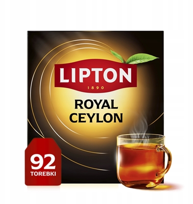 Изображение Lipton Herbata LIPTON czarna, Royal Ceylon, 92 torebki