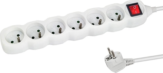 Изображение Listwa zasilajca Esperanza ELK218W Esperanza listwa zasilajca 6 gn. w. 3m bia