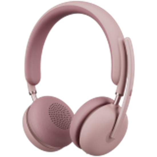 Picture of Logitech Zone Wireless 2 Headset Wired & Wireless Head-band Office/Call center USB Type-C Bluetooth Pink