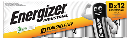 Picture of LR20/D 1.5V Energizer Industrial Alkaline baterijas | MN1300/E95 | cena par12 gab.