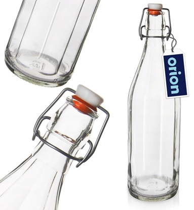 Picture of Lumarko Butelka z klipsem szklana na nalewki wino bimber soki syrop 750 ml ORION 127715