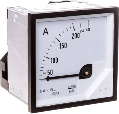 Picture of Lumel Amperomierz analogowy tablicowy 200/400A do przekadnika 200/5A 72x72mm IP50 C3 K=90 st. (EA17N F41800000000)