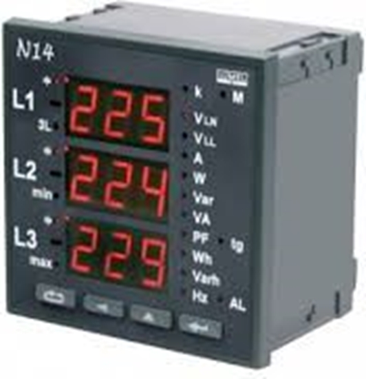 Picture of Lumel Miernik sieci 3-fazowej wej. I 5A wej. U 3x230/400V bez atestu KJ (N14 22000)