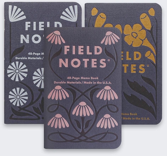 Picture of Make Notes Notes Field Notes Jesienne Kwiaty Linie 3 Pack
