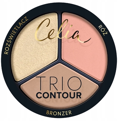Изображение Makeup Revolution CELIA_Trio Contour zestaw do konturowania twarzy w pudrze 02 8g