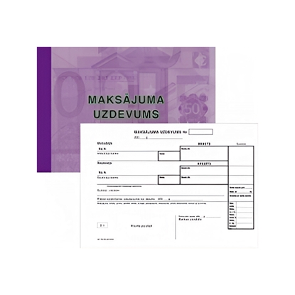 Picture of Maksājuma uzdevums A5 3-slāņu 25 komplekti