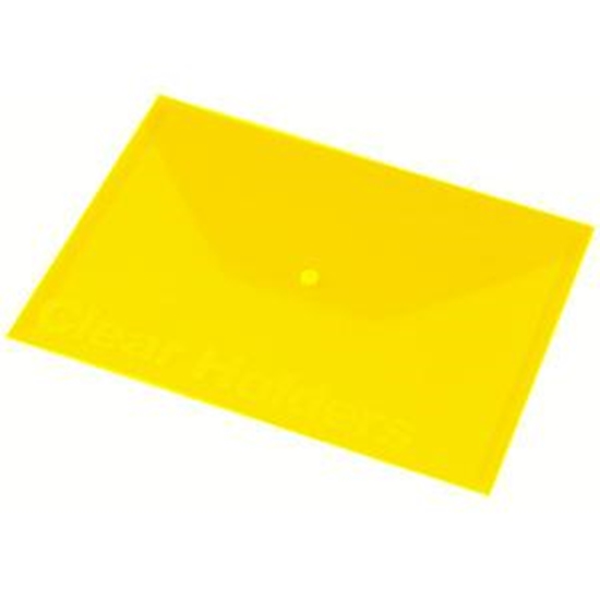 Picture of Mape ar pogu A4 Focus, Panta Plast, caurspīdīgi dzeltens