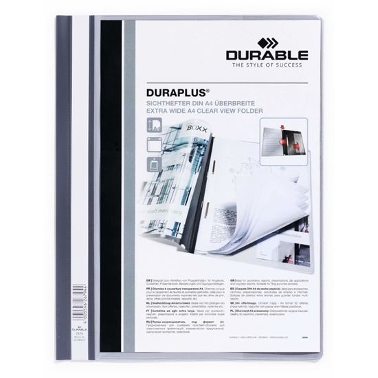 Picture of Mape ātršuvējs Duraplus DURABLE A4+ pelēka DE