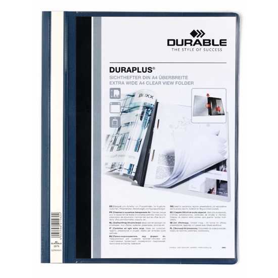 Picture of Mape ātršuvējs Duraplus DURABLE A4+ tumši zila