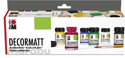 Picture of Marabu Decormatt basic set 6x15ml