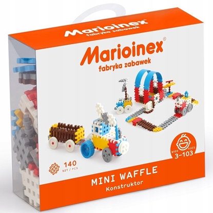 Picture of Marioinex Klocki konstrukcyjne Marioinex Mini Waffle Zestaw 3, 140 elementów