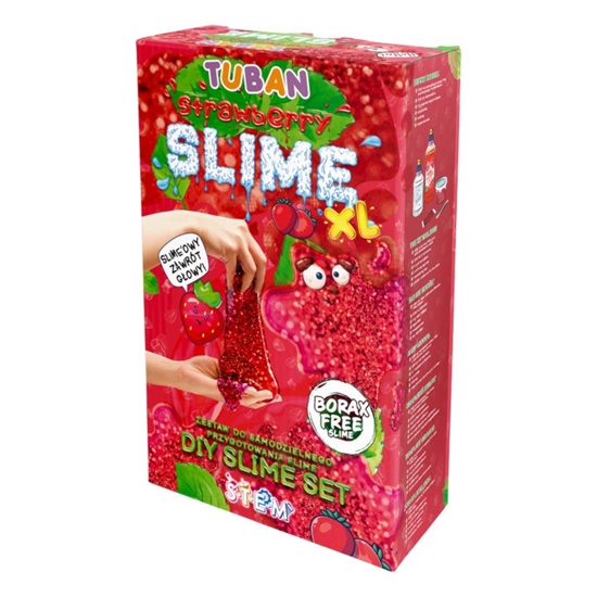 Picture of Masa plastyczna Zestaw super slime - Truskawka XL