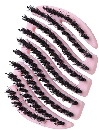 Изображение Maxi Pin SISTER YOUNG_Mila Pcket Hair Brush maa szczotka do wosów z wosiem z dzika Pink